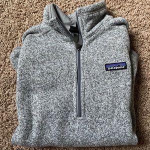 grey half zip long sleeve